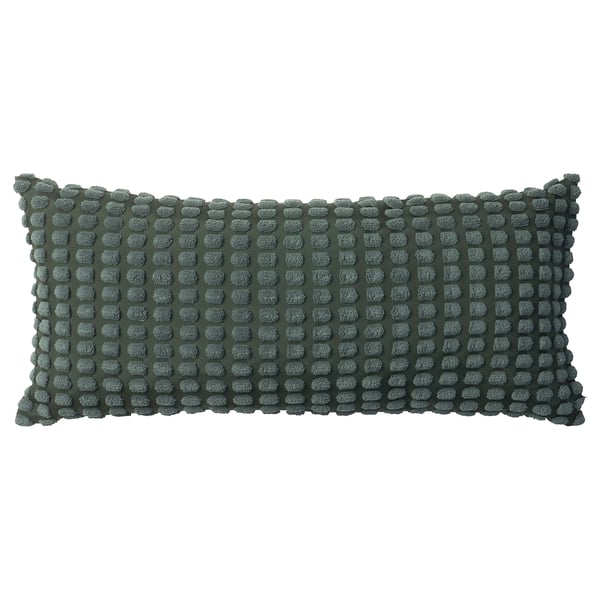 SVARTPOPPEL Cushion, grey-green, 30x65 cm