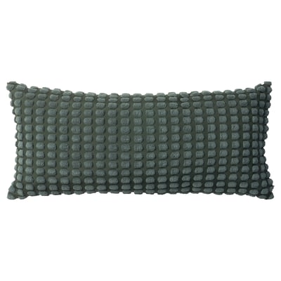 SVARTPOPPEL Cushion, grey-green, 30x65 cm