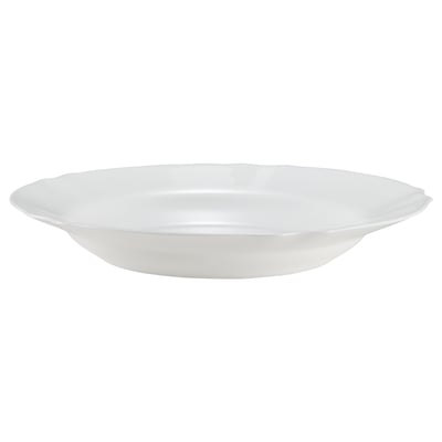 SVENSKMÅLLA Deep plate, white, 23 cm