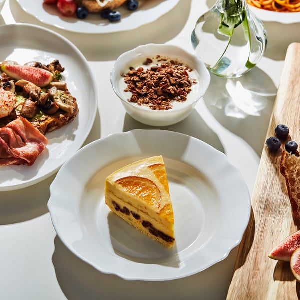 SVENSKMÅLLA Deep plate, white, 23 cm