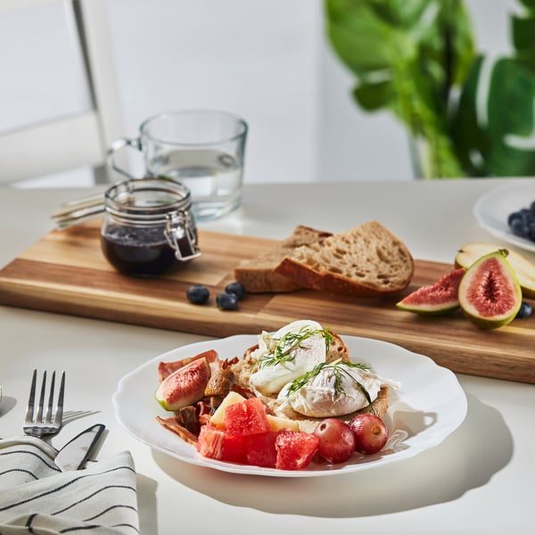 SVENSKMÅLLA Plate, white, 24 cm