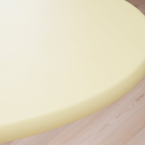 TÅNEBRO Side table, in/outdoor/pale yellow, 46 cm