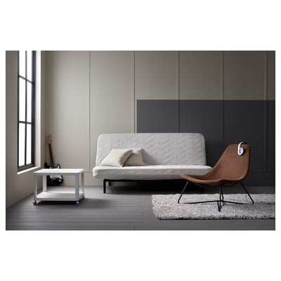 TINGBY Side table on castors, white, 64x64 cm