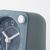 TJINGA Alarm clock, turquoise, 8x8 cm