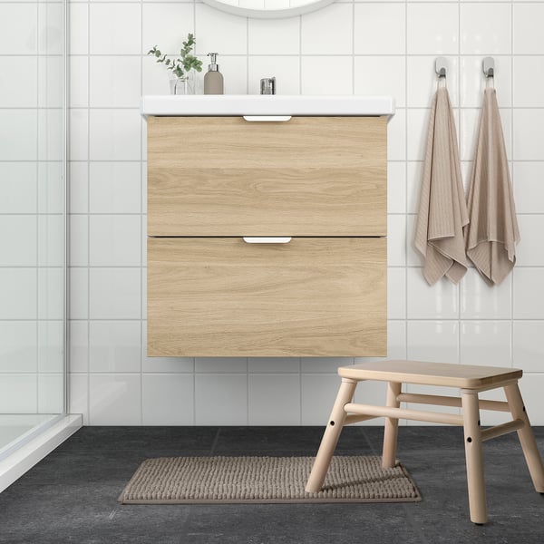 TOFTBO Bath mat, beige, 40x60 cm
