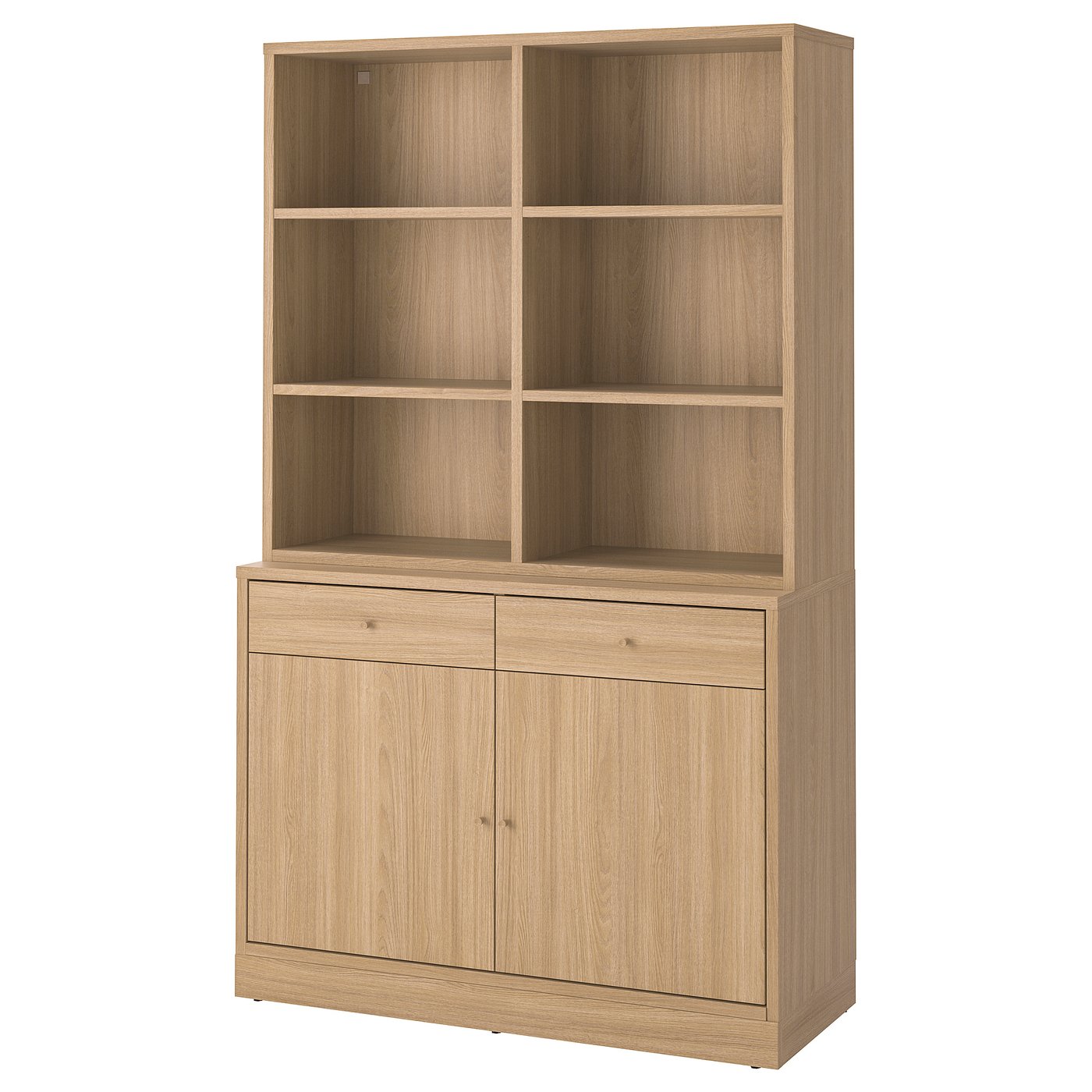 TONSTAD storage combination, oak veneer, 121x47x201 cm - IKEA