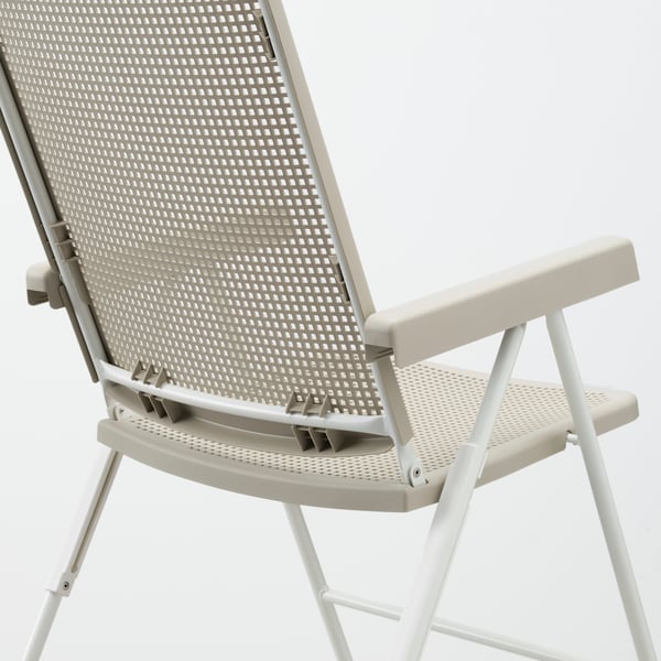 torparo reclining chair outdoor white beige ikea