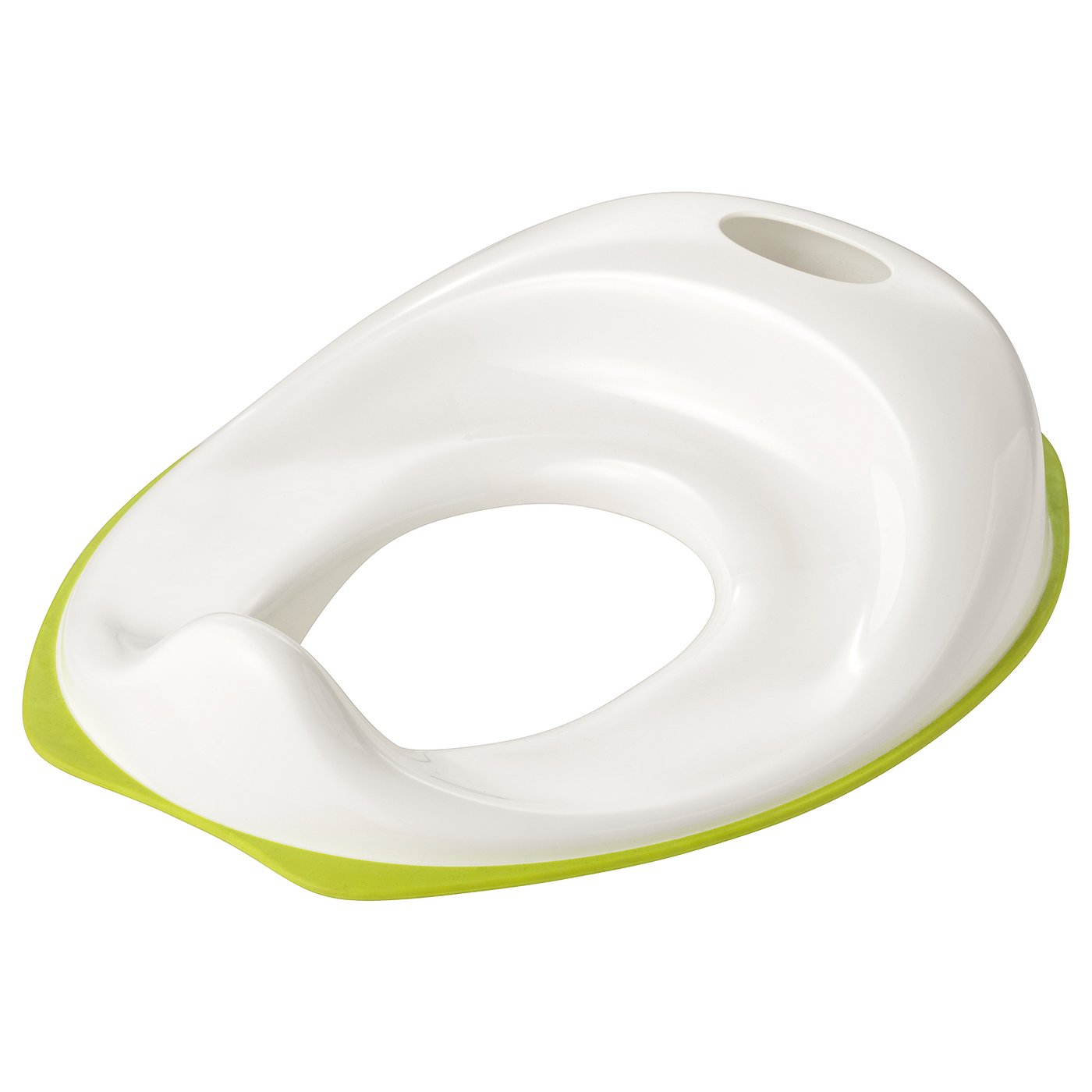 TOSSIG toilet seat, white/green IKEA