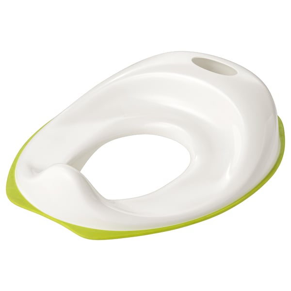 TOSSIG toilet seat, white/green IKEA