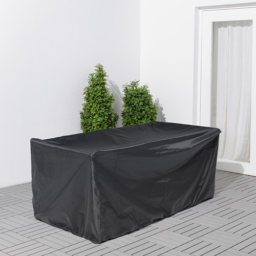 TOSTERÖ Cover for outdoor furniture - sofa, black - IKEA
