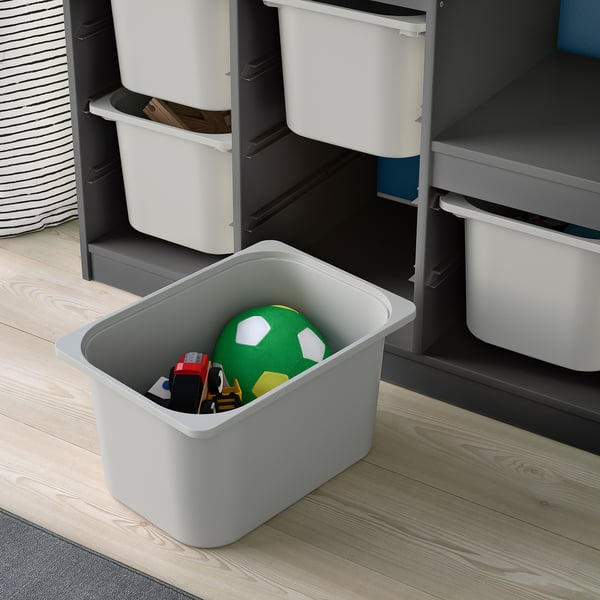 TROFAST Storage combination, grey/grey, 99x44x95 cm