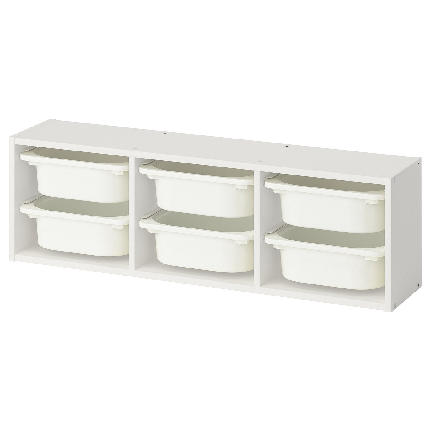 TROFAST wall storage, white/white, 99x21x30 cm IKEA