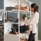 TROTTEN Cabinet with sliding doors, white, 80x55x180 cm
