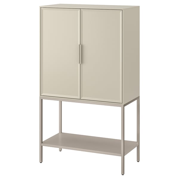 TULLSTORP Cabinet, beige, 73x35x126 cm