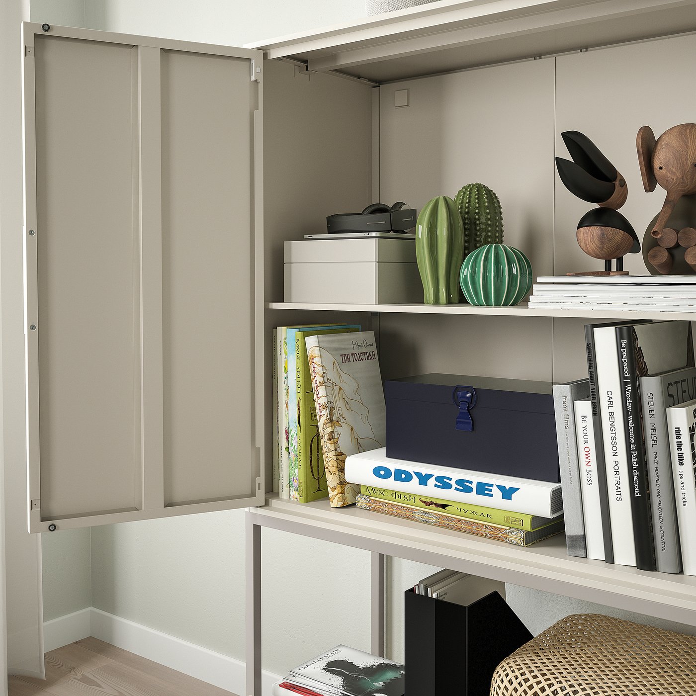 IKEA TULLSTORP キャビネット ベージュ 金属製 美品 耐久性あり IKEA - イケア -】TULLSTORP -トゥルストルプ- キャビネット