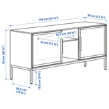 TULLSTORP TV bench, beige, 114x35x53 cm