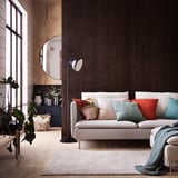TVERSTED Rug, low pile, beige, 133x195 cm