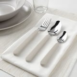 UPPHÖJD 12-piece cutlery set, beige