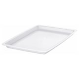 UPPSNOFSAD lid, white, plastic, rectangular, simple.