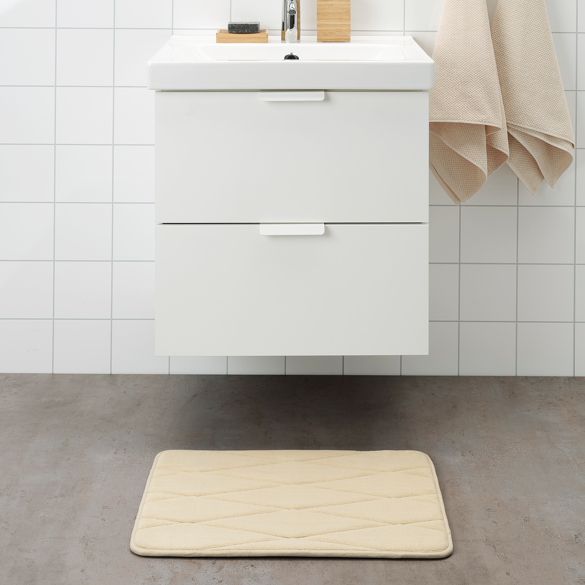 UPPVAN Bath mat beige IKEA
