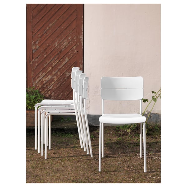 vaddo chair outdoor white ikea