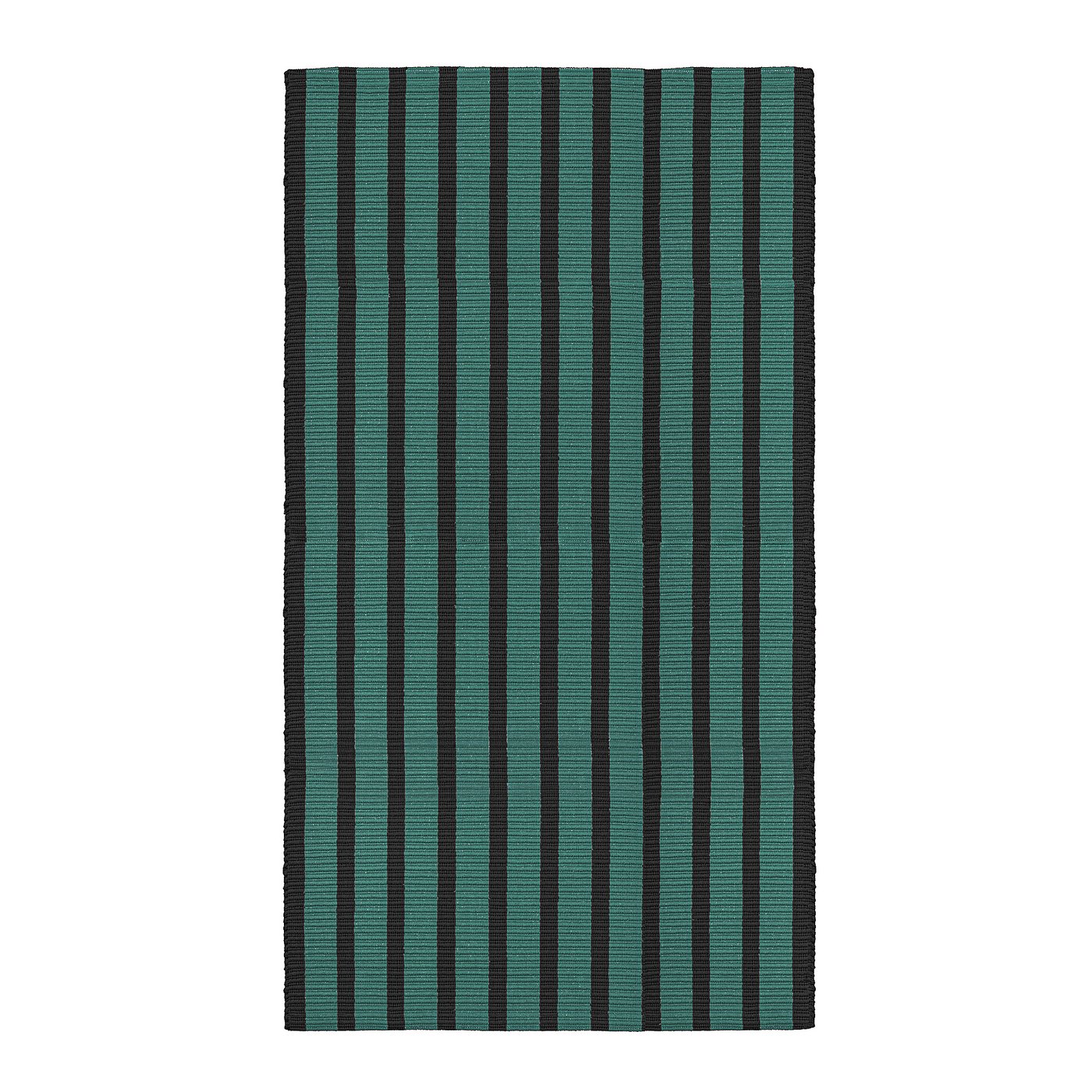 VÄGSKYLT rug, flatwoven, blue-green/black, 80x150 cm - IKEA