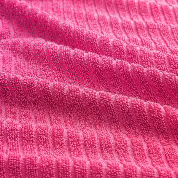 VÅGSJÖN Hand towel, bright pink, 40x70 cm