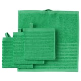 VÅGSJÖN Washcloth, bright green, 30x30 cm