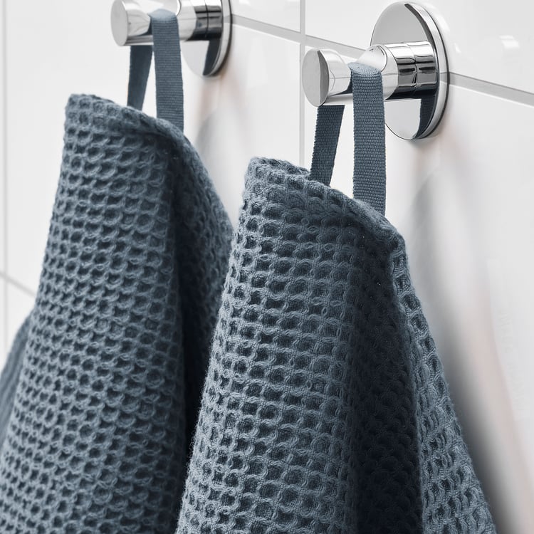 VALLASÅN Hand towel, dark blue, 40x70 cm IKEA