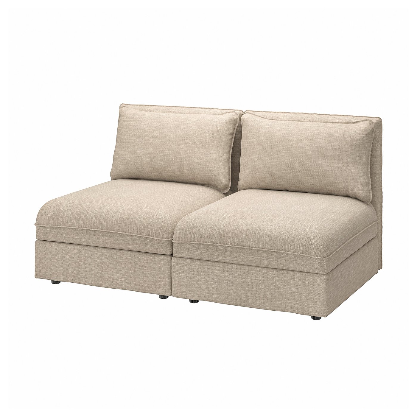 Vallentuna 2 Seat Modular Sofa With Storage Hillared Beige Ikea