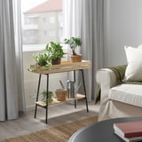 VANILJSTÅNG Plant stand, pine/black, 67 cm