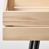 VANILJSTÅNG Plant stand, pine/black, 67 cm