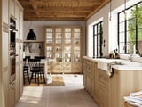 VEDHAMN 2-p door f corner base cabinet set, oak, 25x80 cm