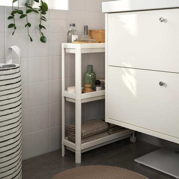 VESKEN Trolley, white, 54x18x71 cm