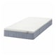 VESTERÖY Mattress and mattress pad, extra firm light blue/Näsfjället white, 90x200 cm