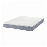 VESTERÖY Mattress and mattress pad, firm light blue/Nisseholm white, 150x200 cm