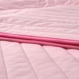 VETEJORDFLY Bedspread, pink/white, 160x250 cm