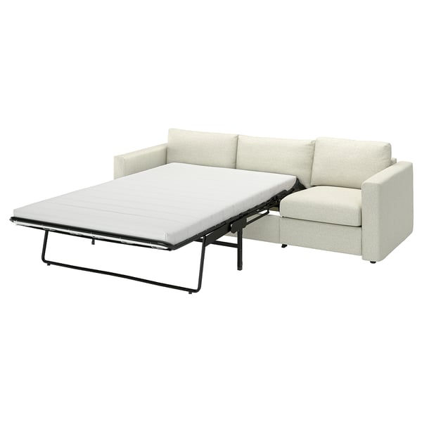 VIMLE 3-seat sofa-bed, Gunnared beige