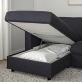 VIMLE 3-seat sofa-bed, with chaise longue/Hillared anthracite