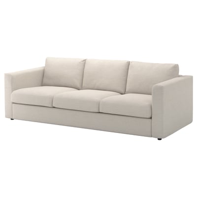VIMLE Cover for 3-seat sofa, Gunnared beige
