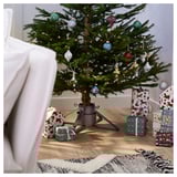 VINTERFINT Christmas tree stand, metal dark grey