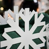 VINTERFINT Napkin holder, snowflake white, 17x15 cm