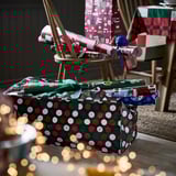 VINTERFINT Storage bag, dotted/multicolour, 35x73x30 cm/76 l