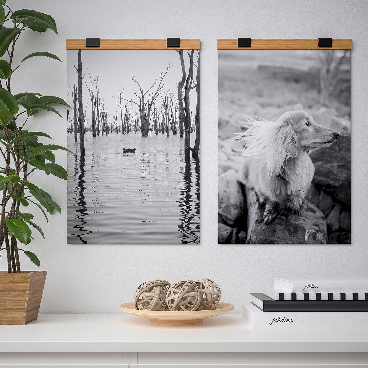 Visback Poster Hanger Bamboo 40 Cm Ikea