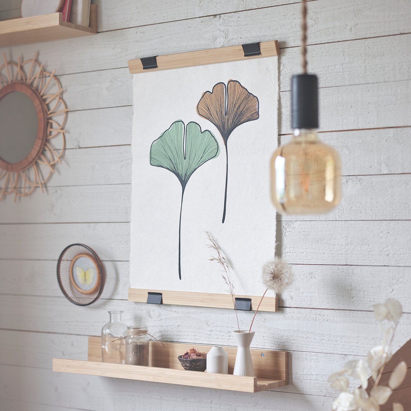 VISBÄCK poster hanger, bamboo, 40 cm - IKEA