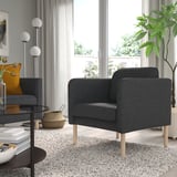 VISKABACKA Armchair, Gunnared dark grey