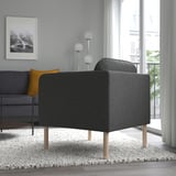 VISKABACKA Armchair, Gunnared dark grey