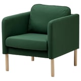 VISKABACKA Armchair, Vissle dark green