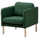 VISKABACKA Armchair, Vissle dark green