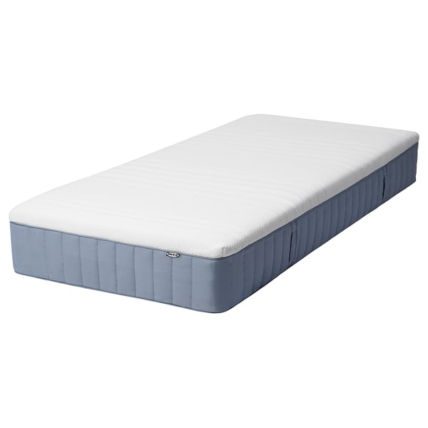 VITMÅSEN Pocket sprung mattress, with latex extra firm/light blue, 90x200 cm